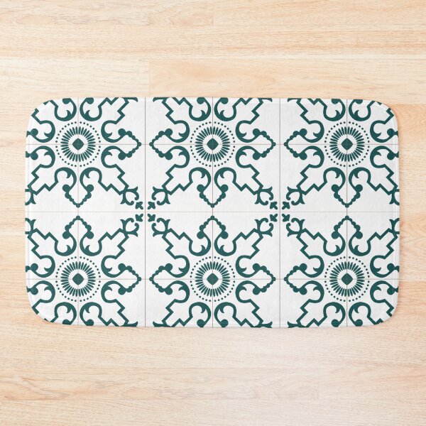 Item preview, Green vines Lisbon Portugal tile pattern designed and sold by arkantus.