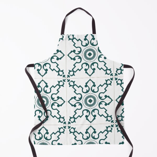 Item preview, Green vines Lisbon Portugal tile pattern designed and sold by arkantus.