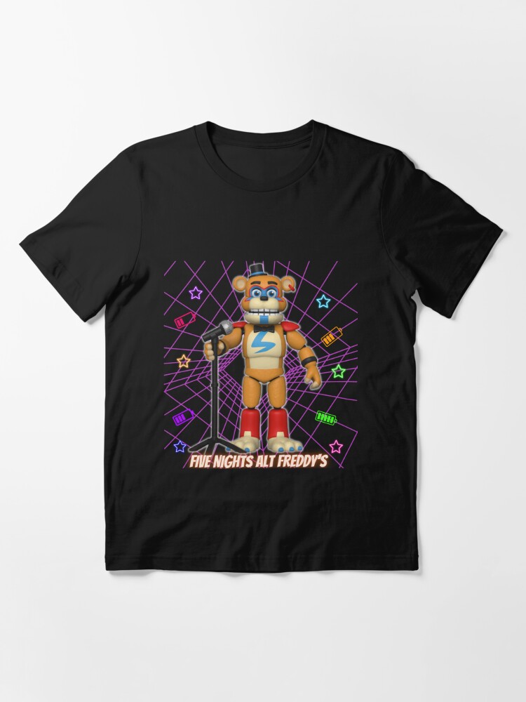 FNAF Five Nights At Freddy's Kid's Short Sleeve Shirt Large New!