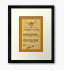 The Florence Nightingale Pledge Framed Print