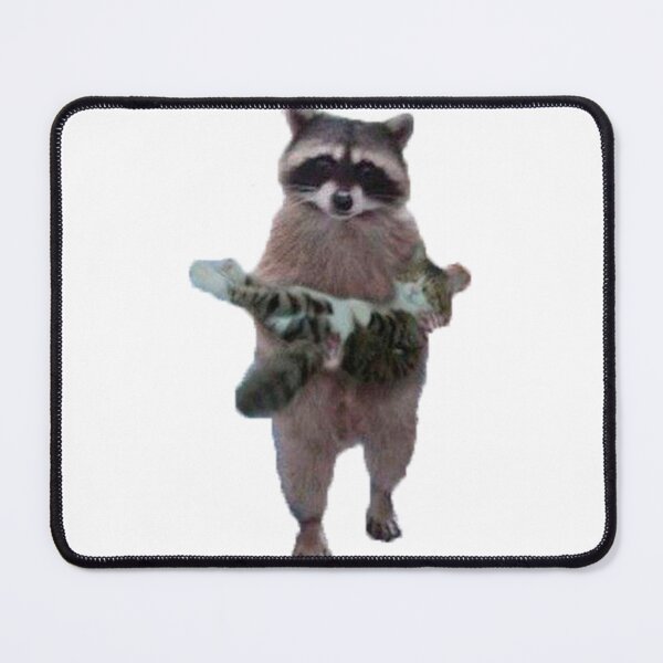 Item preview, raccoon carrying kitten designed and sold by valwerty.