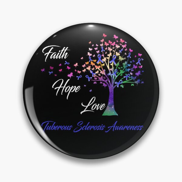 Item preview, Ribbon Tree Faith Hope Love Tuberous Sclerosis Awareness designed and sold by Tadmab.