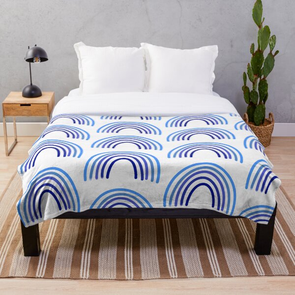 Item preview, Blue Aesthetic Rainbow Design designed and sold by Reagan McKenzie.