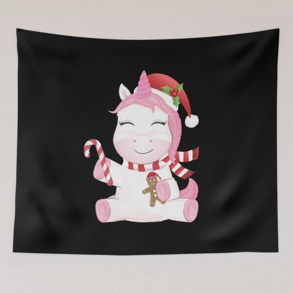 Item preview, Pink Christmas Unicorn designed and sold by createdbycam.