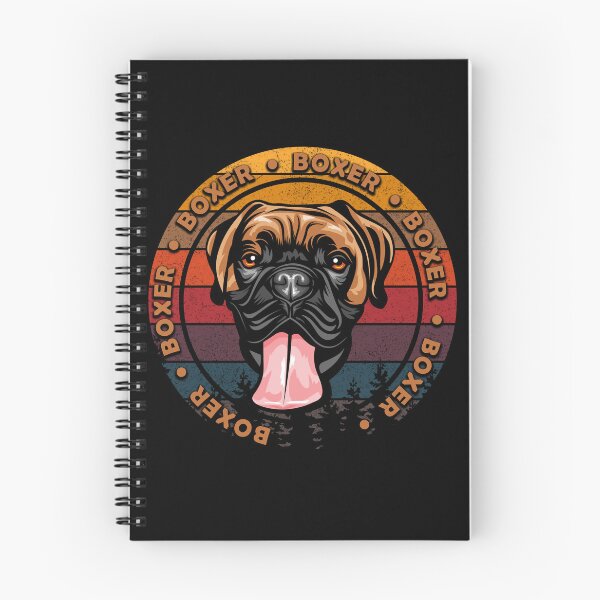 Item preview, Boxer distressed sunset retro dog face design designed and sold by SamRVstore.