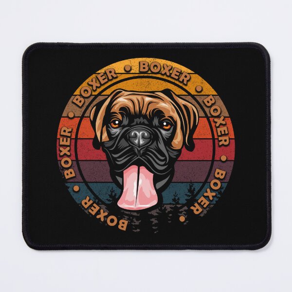 Item preview, Boxer distressed sunset retro dog face design designed and sold by SamRVstore.
