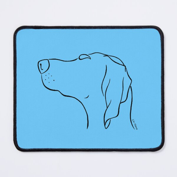 Item preview, Magyar Vizsla silhouette outline designed and sold by LivHana.