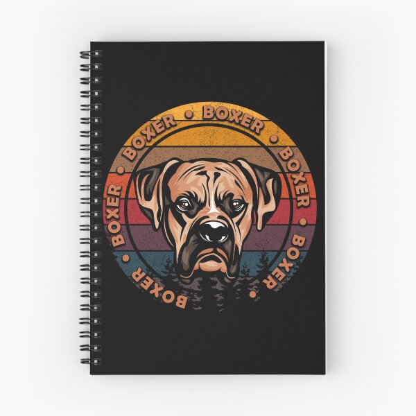 Item preview, Boxer distressed sunset retro dog face design designed and sold by SamRVstore.
