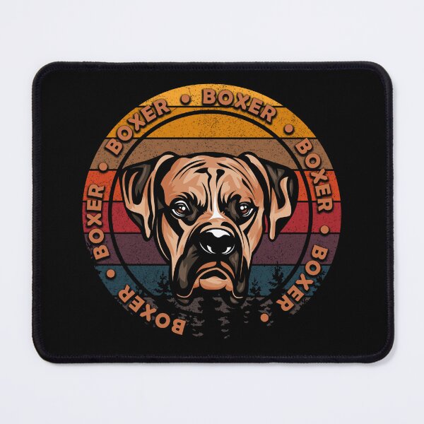 Item preview, Boxer distressed sunset retro dog face design designed and sold by SamRVstore.
