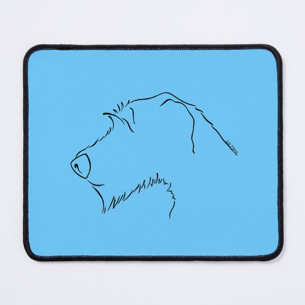 Item preview, Irish Wolfhound silhouette outline designed and sold by LivHana.