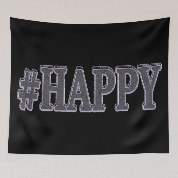 Item preview, #HAPPY. Buy Now designed and sold by Health And Fitness Posts e-Store.