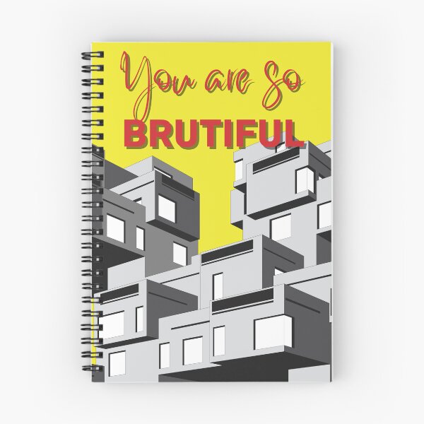 Item preview, You are so Brutiful, Valentines Card Habitat 67, Connecticut, Colour , Brutalist Print, Canada, Print, Artwork, Illustration, Brutalist Architecture, Architecture Print designed and sold by sketchingarchi.