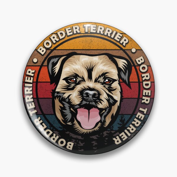 Item preview, Border terrier distressed sunset retro dog face design designed and sold by SamRVstore.