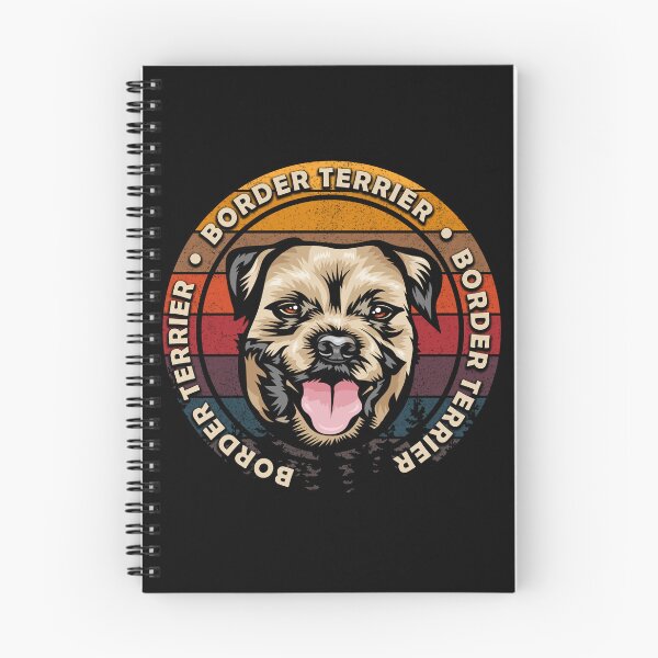 Item preview, Border terrier distressed sunset retro dog face design designed and sold by SamRVstore.