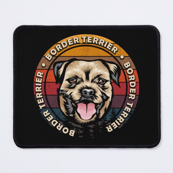 Item preview, Border terrier distressed sunset retro dog face design designed and sold by SamRVstore.