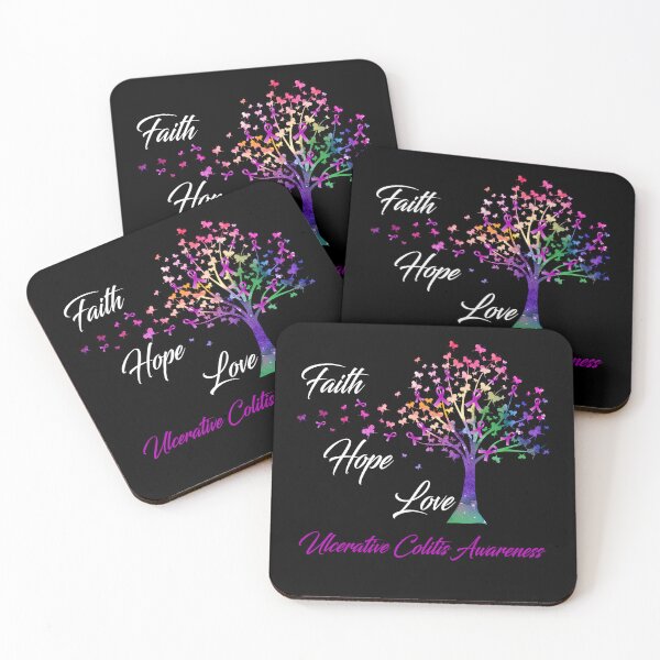 Item preview, Ribbon Tree Faith Hope Love Ulcerative Colitis Awareness designed and sold by Tadmab.