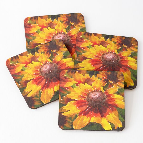 Aperçu de l'œuvre Fleurs de Rudbeckia à l'aquarelle créée et vendue par Douglas E. Welch Design and Photography.
