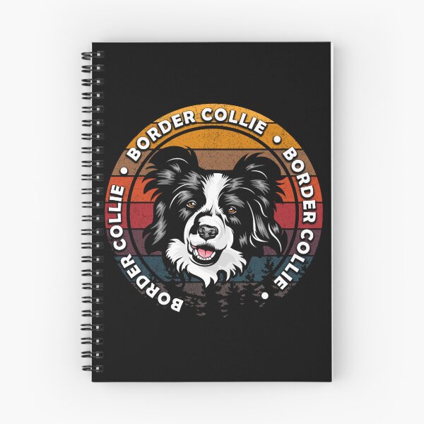 Item preview, Border collie distressed sunset retro dog face design designed and sold by SamRVstore.