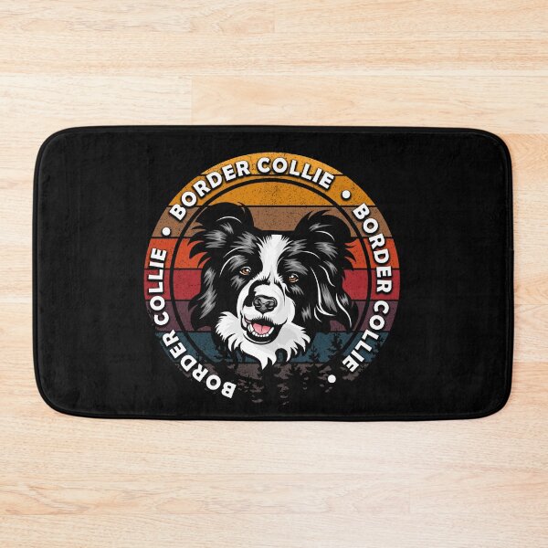 Item preview, Border collie distressed sunset retro dog face design designed and sold by SamRVstore.