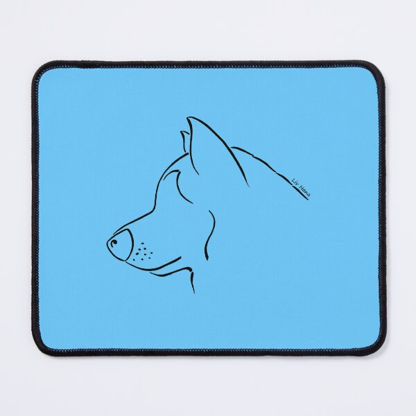 Item preview, Alaskan Malamute silhouette outline designed and sold by LivHana.