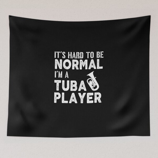 Item preview, Tuba Player Gift, it's hard to be normal I'm a tuba player Birthday Gifts Tubaist Funny Musician  Band Gift  Funny Rude Offensive saying, designed and sold by joygift369.