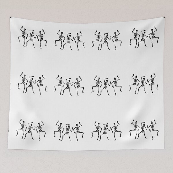 Item preview, Black Dancing Skeletons designed and sold by kaylanettleton.