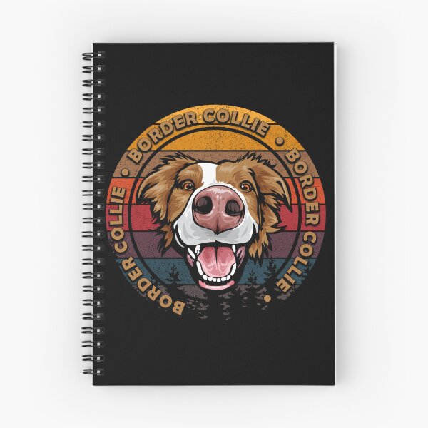 Item preview, Border collie distressed sunset retro dog face design designed and sold by SamRVstore.