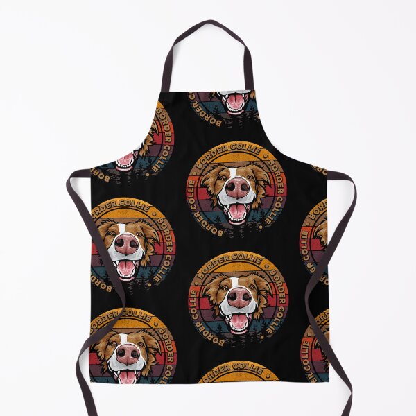 Item preview, Border collie distressed sunset retro dog face design designed and sold by SamRVstore.