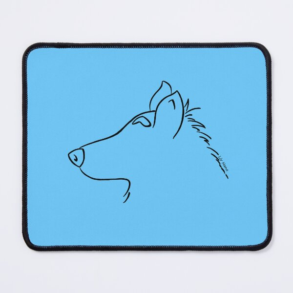 Item preview, German Shepherd silhouette outline designed and sold by LivHana.