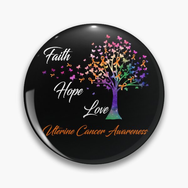 Item preview, Ribbon Tree Faith Hope Love Uterine Cancer Awareness designed and sold by Tadmab.