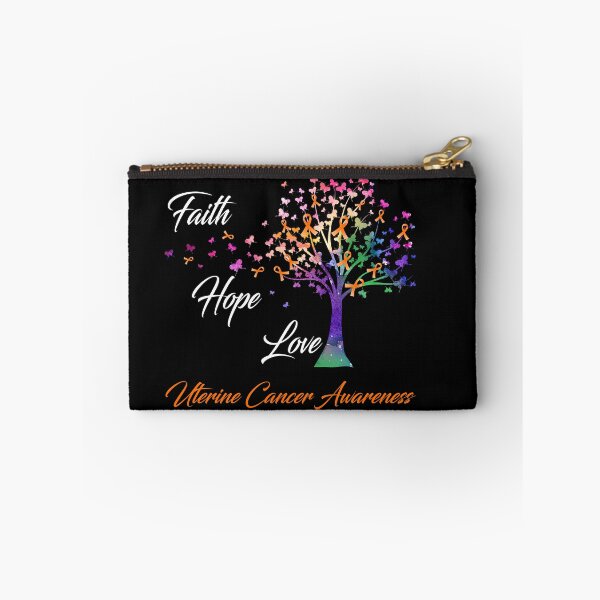 Item preview, Ribbon Tree Faith Hope Love Uterine Cancer Awareness designed and sold by Tadmab.
