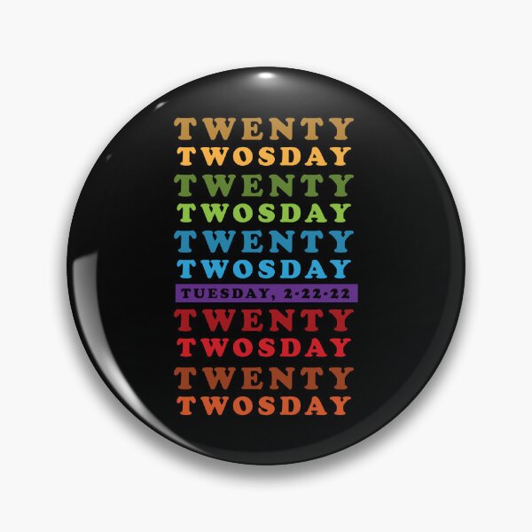 Item preview, Happy Tuesday Twosday in February 2022. Expect great things. Twenty Twosday Rainbow text designed and sold by friendly-fox.