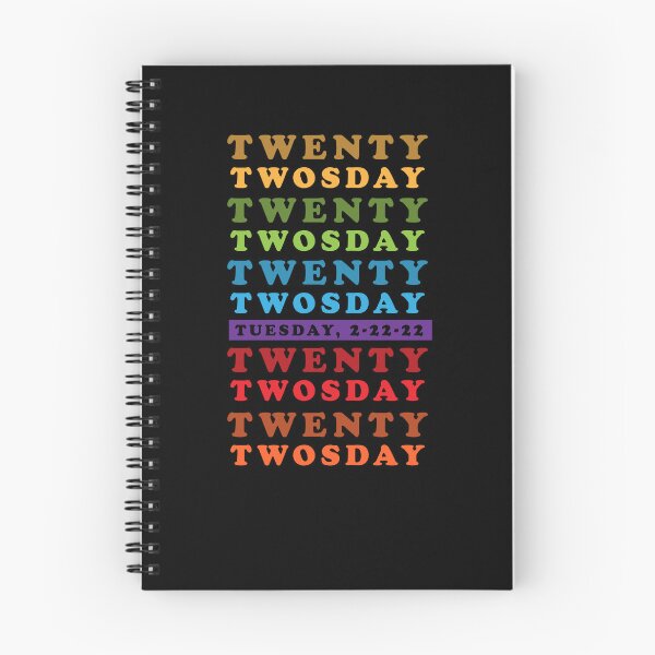 Item preview, Happy Tuesday Twosday in February 2022. Expect great things. Twenty Twosday Rainbow text designed and sold by friendly-fox.