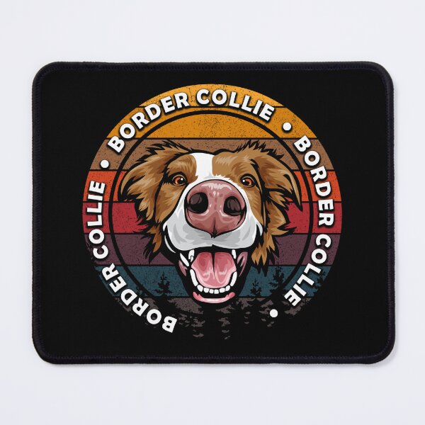 Item preview, Border collie distressed sunset retro dog face design designed and sold by SamRVstore.