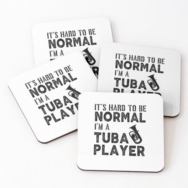 Item preview, Tuba Player Gift, it's hard to be normal I'm a tuba player Birthday Gifts Tubaist Funny Musician  Band Gift  Funny Rude Offensive saying, designed and sold by joygift369.