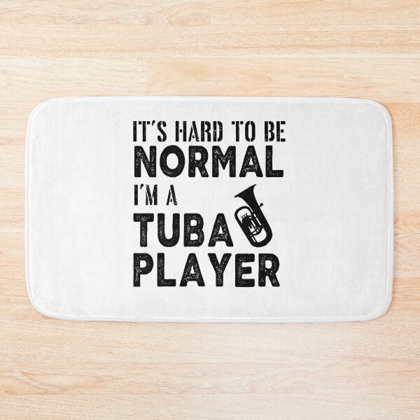 Item preview, Tuba Player Gift, it's hard to be normal I'm a tuba player Birthday Gifts Tubaist Funny Musician  Band Gift  Funny Rude Offensive saying, designed and sold by joygift369.