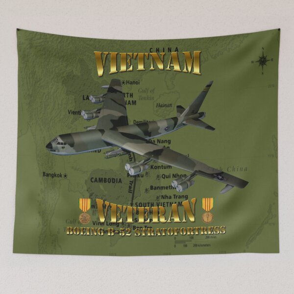 Artikelvorschau, B-52 Stratofortress Vietnam Veteran entworfen und verkauft von Mil Merchant.