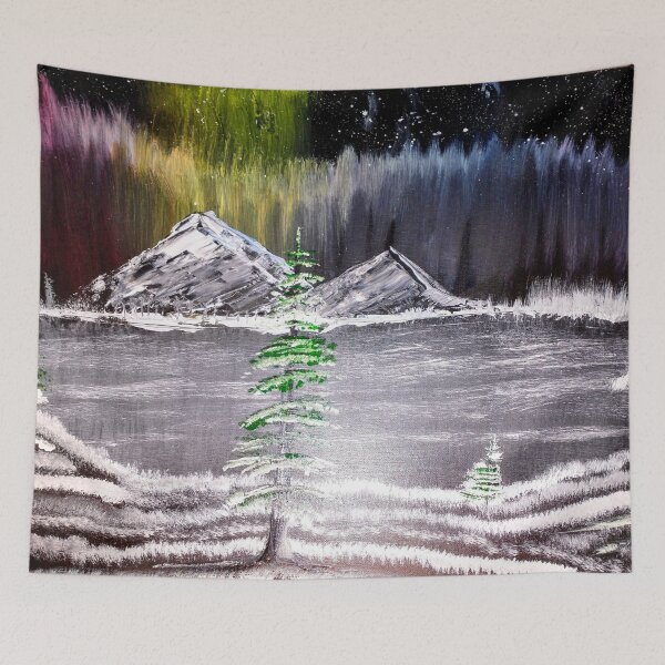 Item preview, Norther Lights Alaska Landscape Painting designed and sold by Gordon Nelson.