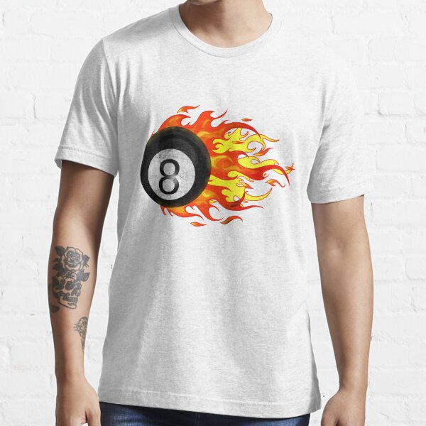 Flaming 8 Ball Essential T-Shirt