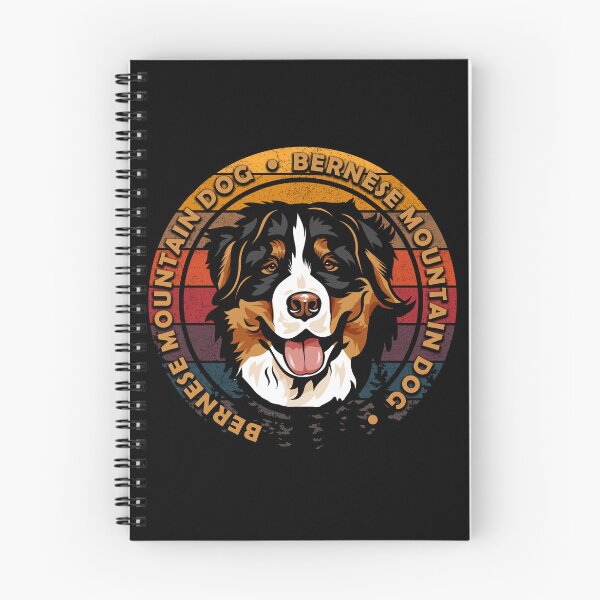 Item preview, Bernese mountain dog distressed sunset retro dog face design designed and sold by SamRVstore.