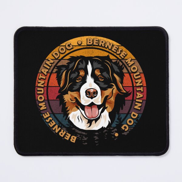 Item preview, Bernese mountain dog distressed sunset retro dog face design designed and sold by SamRVstore.