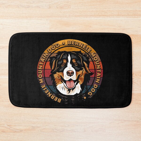 Item preview, Bernese mountain dog distressed sunset retro dog face design designed and sold by SamRVstore.