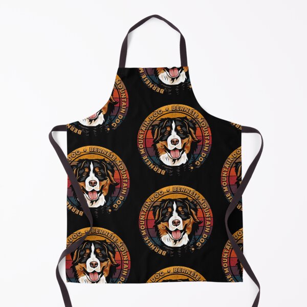 Item preview, Bernese mountain dog distressed sunset retro dog face design designed and sold by SamRVstore.
