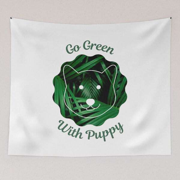 Item preview, Go Green With Puppy designed and sold by kucingmaikan.