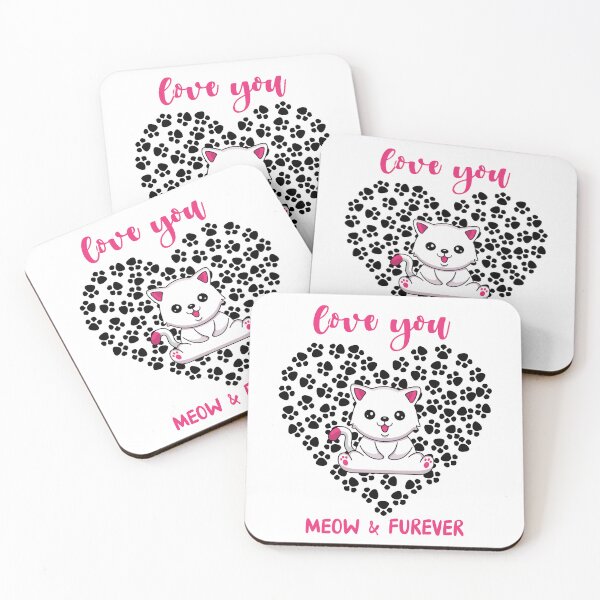 Item preview, Love you MEOW and FURever designed and sold by OverbeeDesigns.