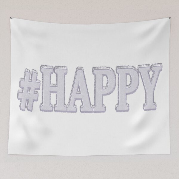 Item preview, Cute Expression Design "#HAPPY". Buy Now designed and sold by Health And Fitness Posts e-Store.