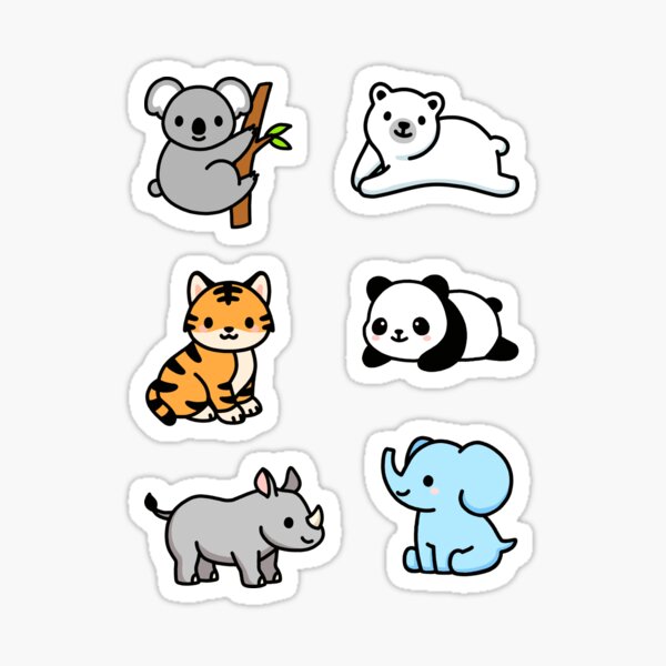 Pack de Pegatinas - Animales Tiernos