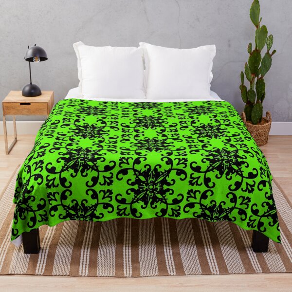 Item preview, Quilt Pattern Green | Happy Face | Neon Green designed and sold by HappyFaceCo.
