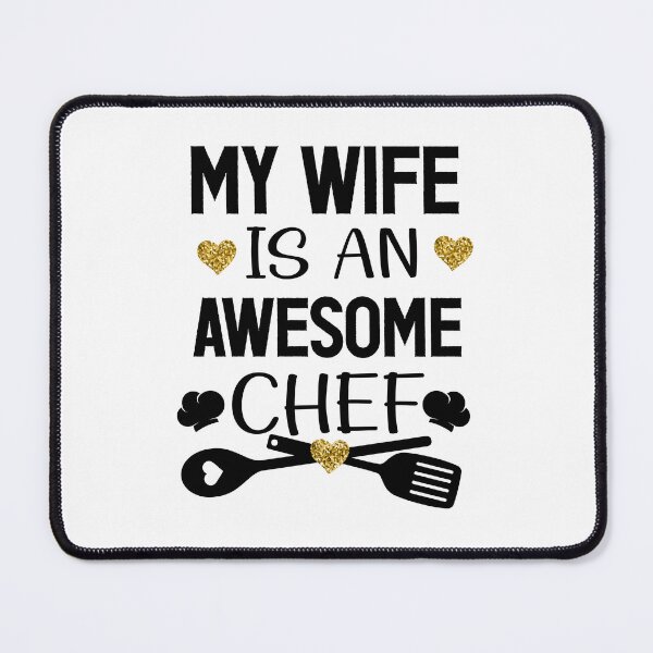 Item preview, My Wife Is An Awesome Chef gag gift for wife designed and sold by goodprints shop.