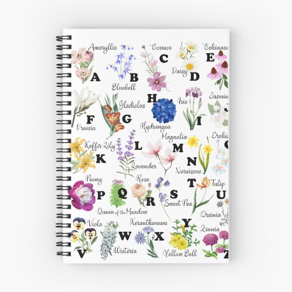 Item preview, Flower Alphabet designed and sold by Elenia Design.